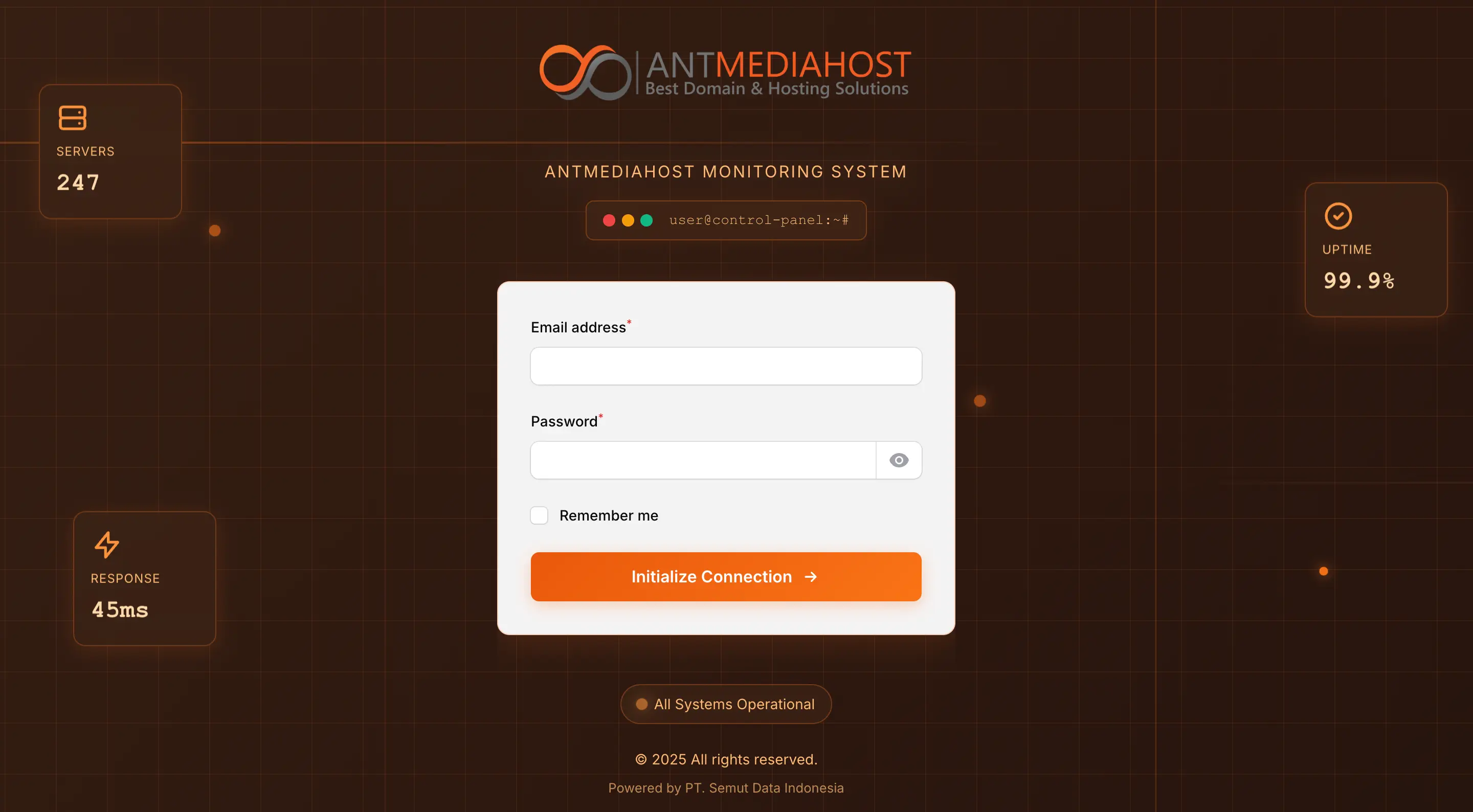Dashboard Monitoring System Slide 1
