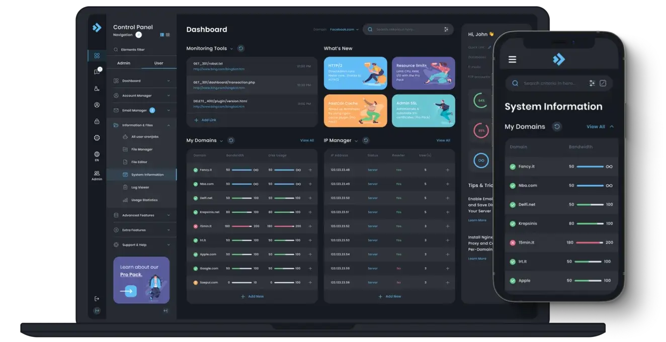 Dark Mode Dashboard