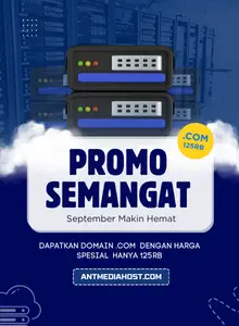 Promo Semangat Domain .COM Hanya Rp125.000