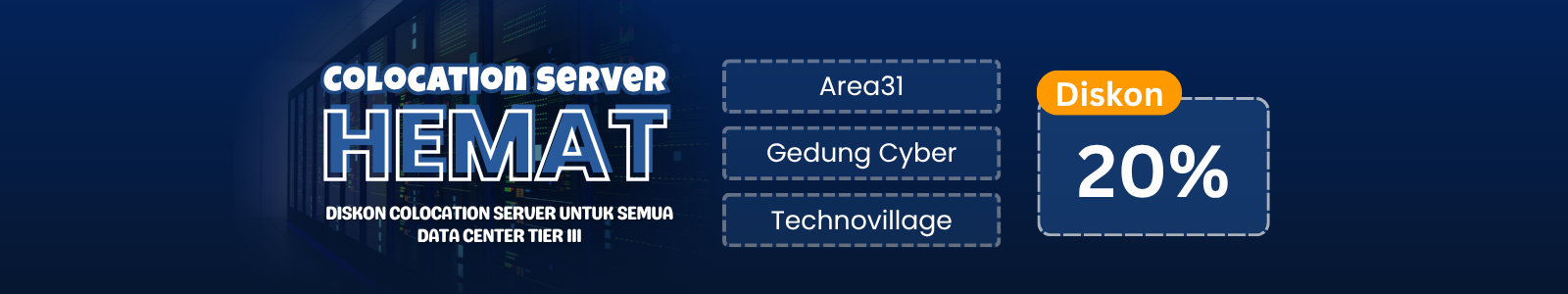 Promo Colocation Server Indonesia Diskon 20%