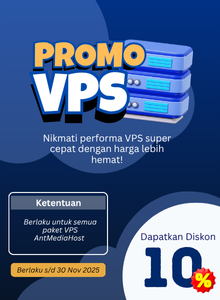 Promo VPS Diskon 10% Semua Paket AntMediaHost