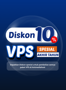 Promo VPS Akhir Tahun 10% dari AntMediaHost