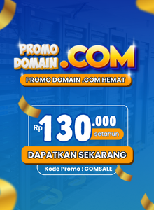 Promo Domain .COM Murah 2026: Hanya Rp130.000 di Antmediahost