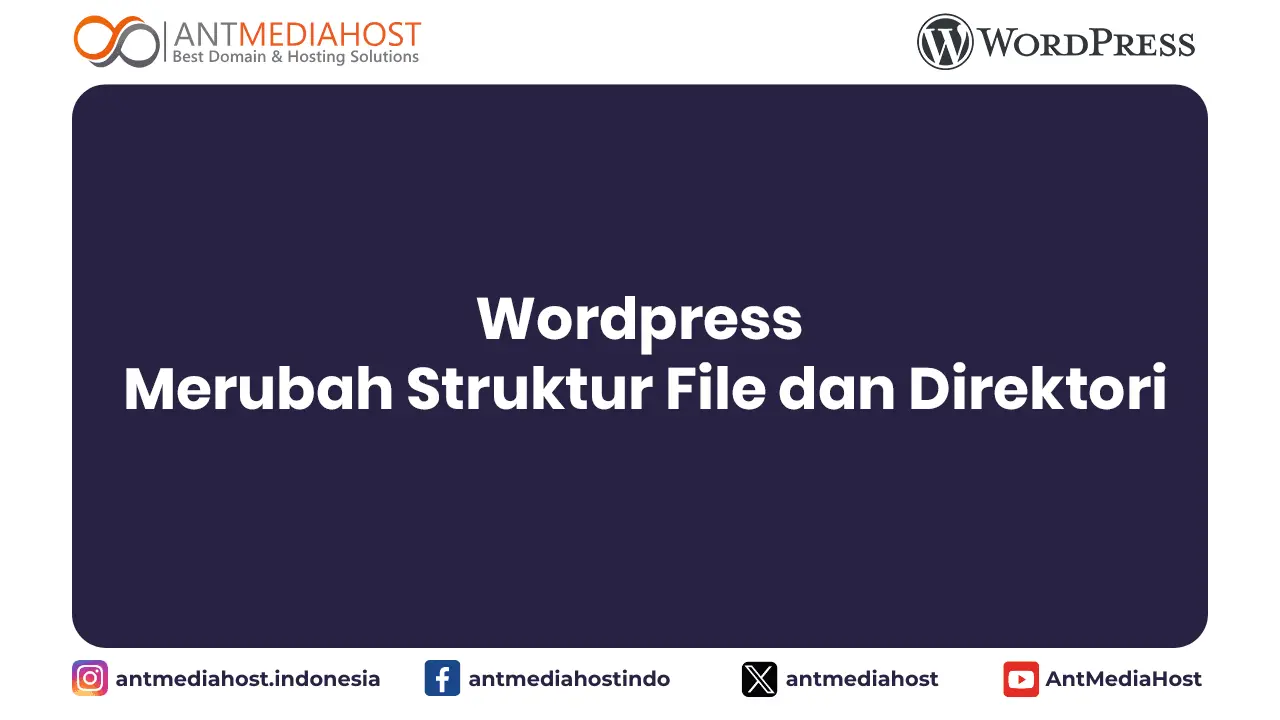 Wordpress Merubah Struktur File dan Direktori