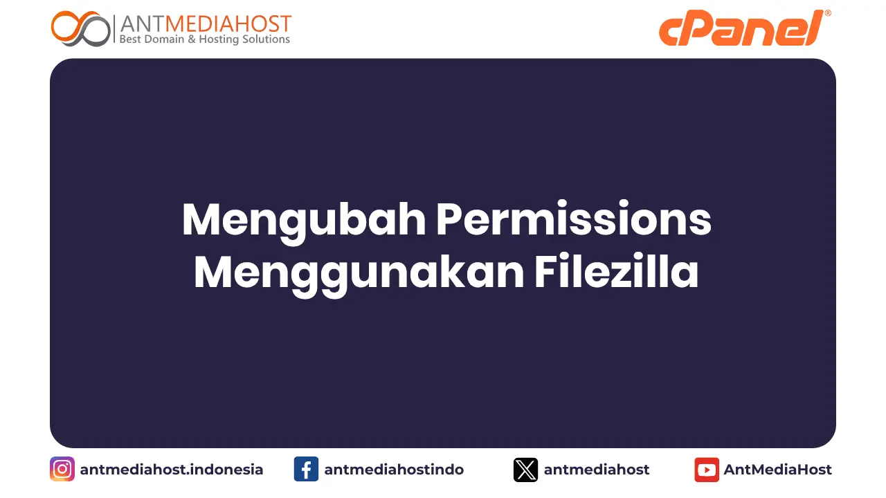 Mengubah Permissions Menggunakan Filezilla