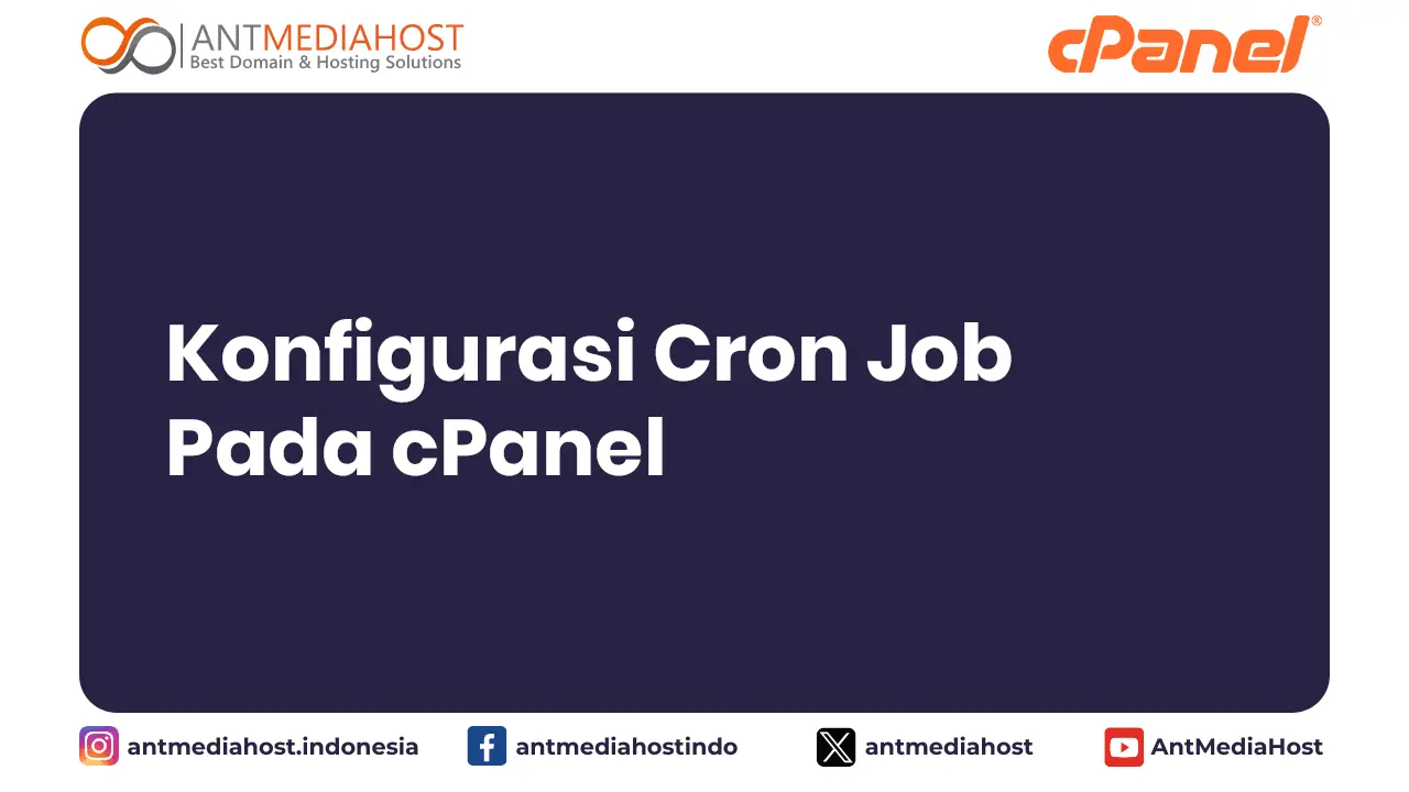 Konfigurasi Cron Job Pada cPanel