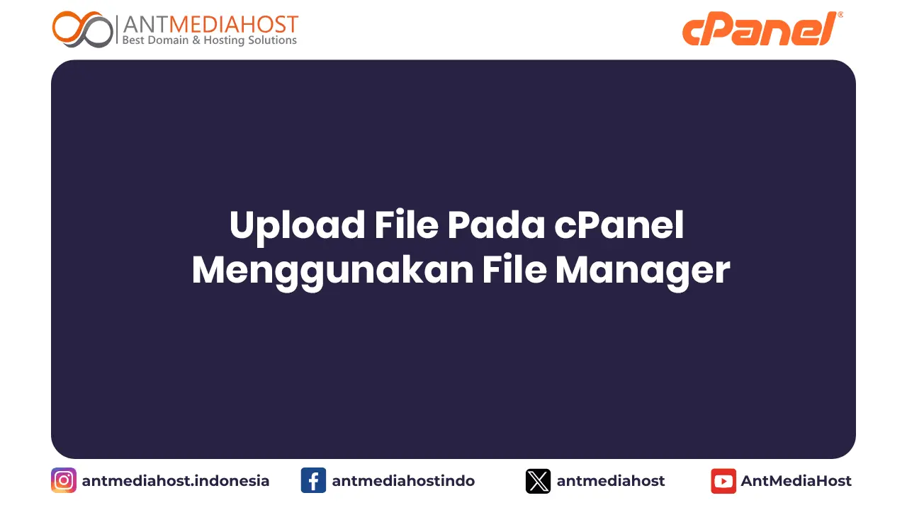 Upload File Pada cPanel Menggunakan File Manager