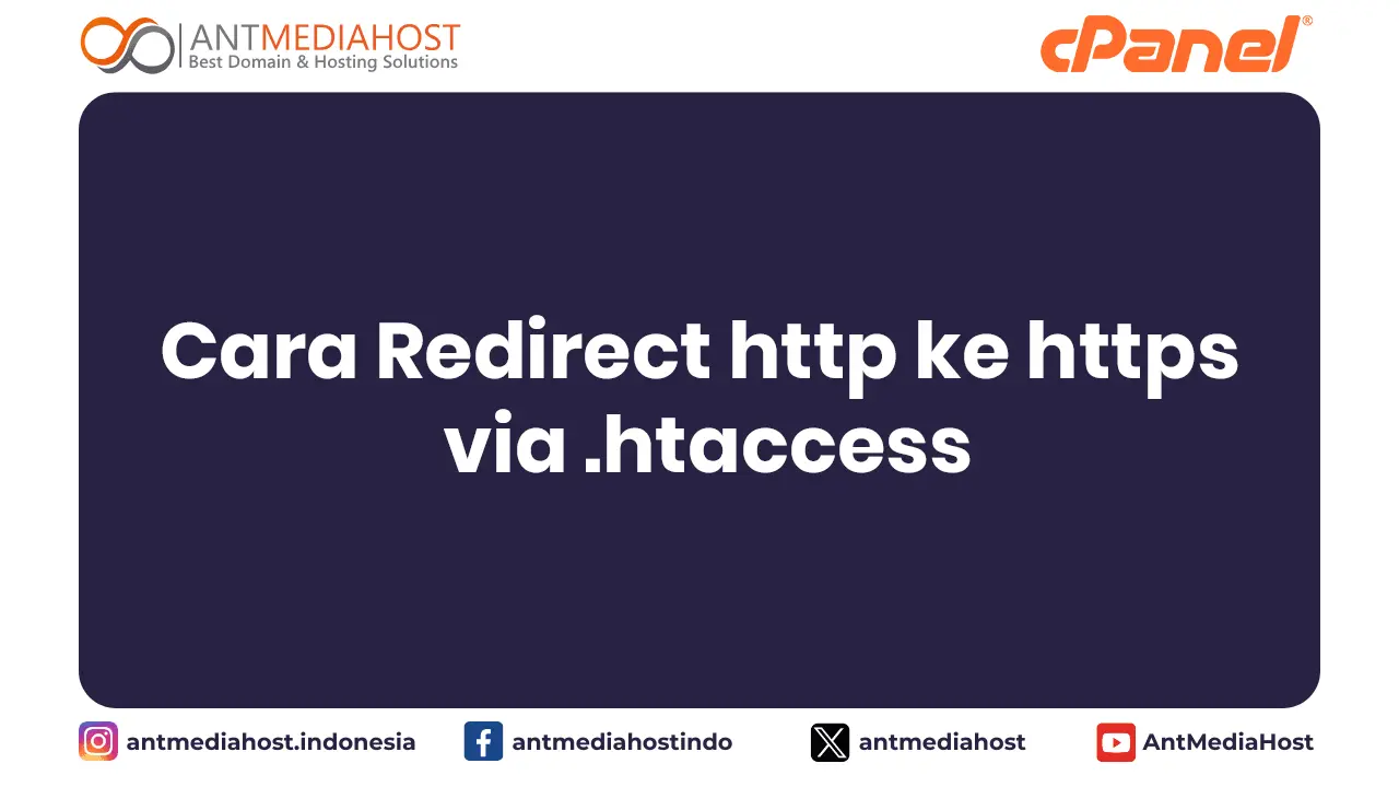 Cara Redirect http ke https via .htaccess
