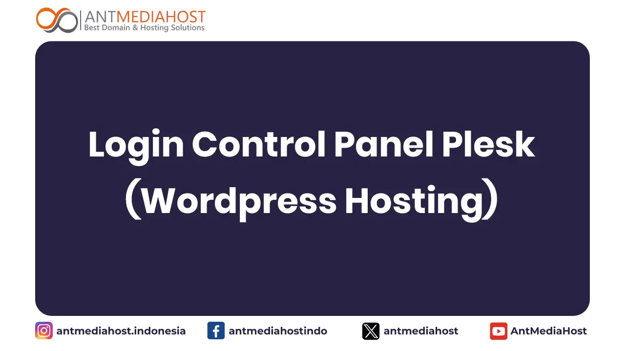 Login Control Panel Plesk (Wordpress Hosting)