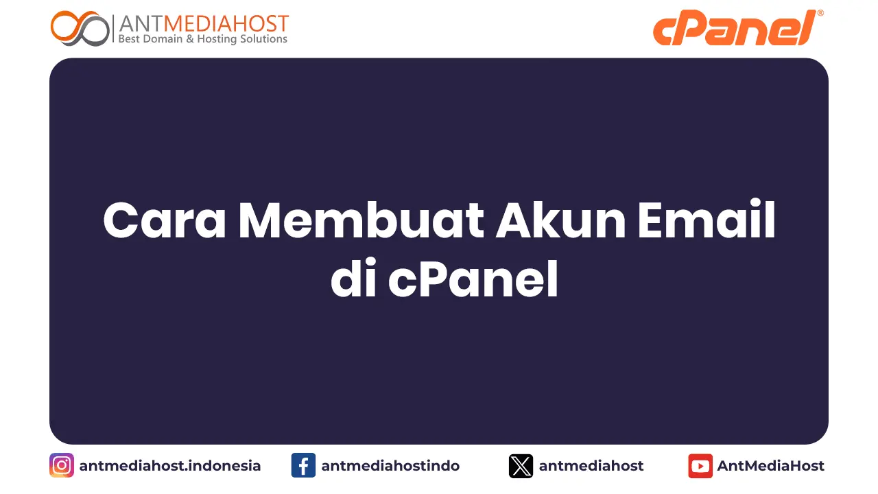 Cara Membuat Akun Email di cPanel
