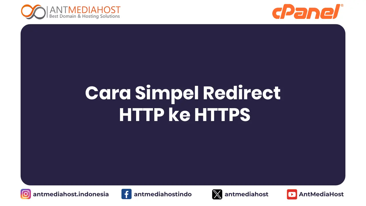 Cara Simpel Redirect HTTP ke HTTPS