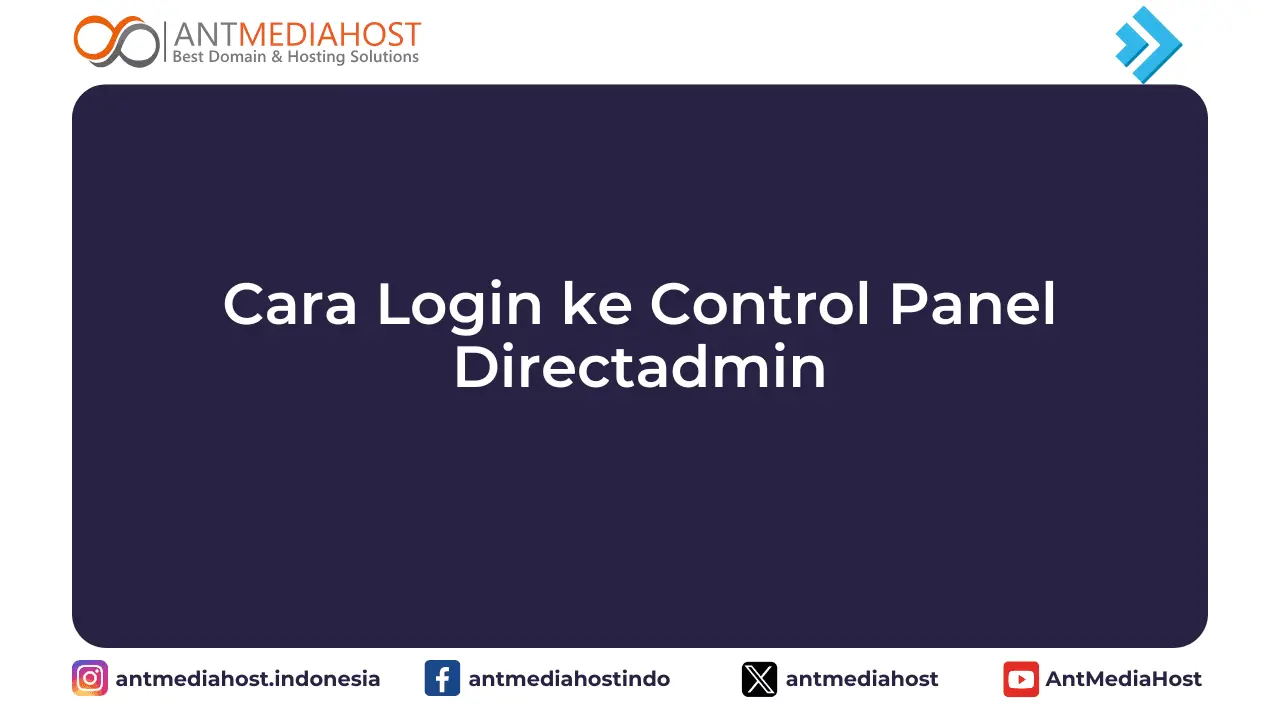 Cara login ke control panel DirectAdmin