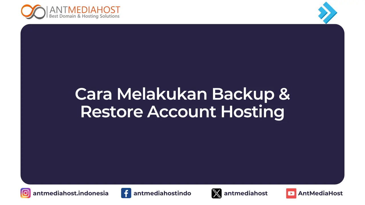 DirectAdmin - Cara Melakukan Backup & Restore Account Hosting