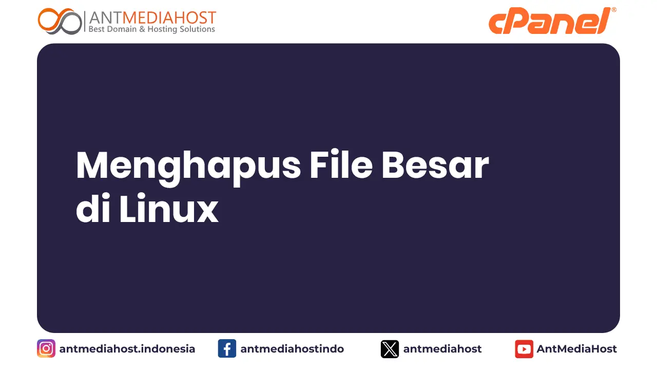 Menghapus File Besar di Linux