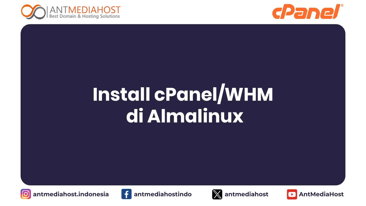 Install cPanel/WHM di Almalinux