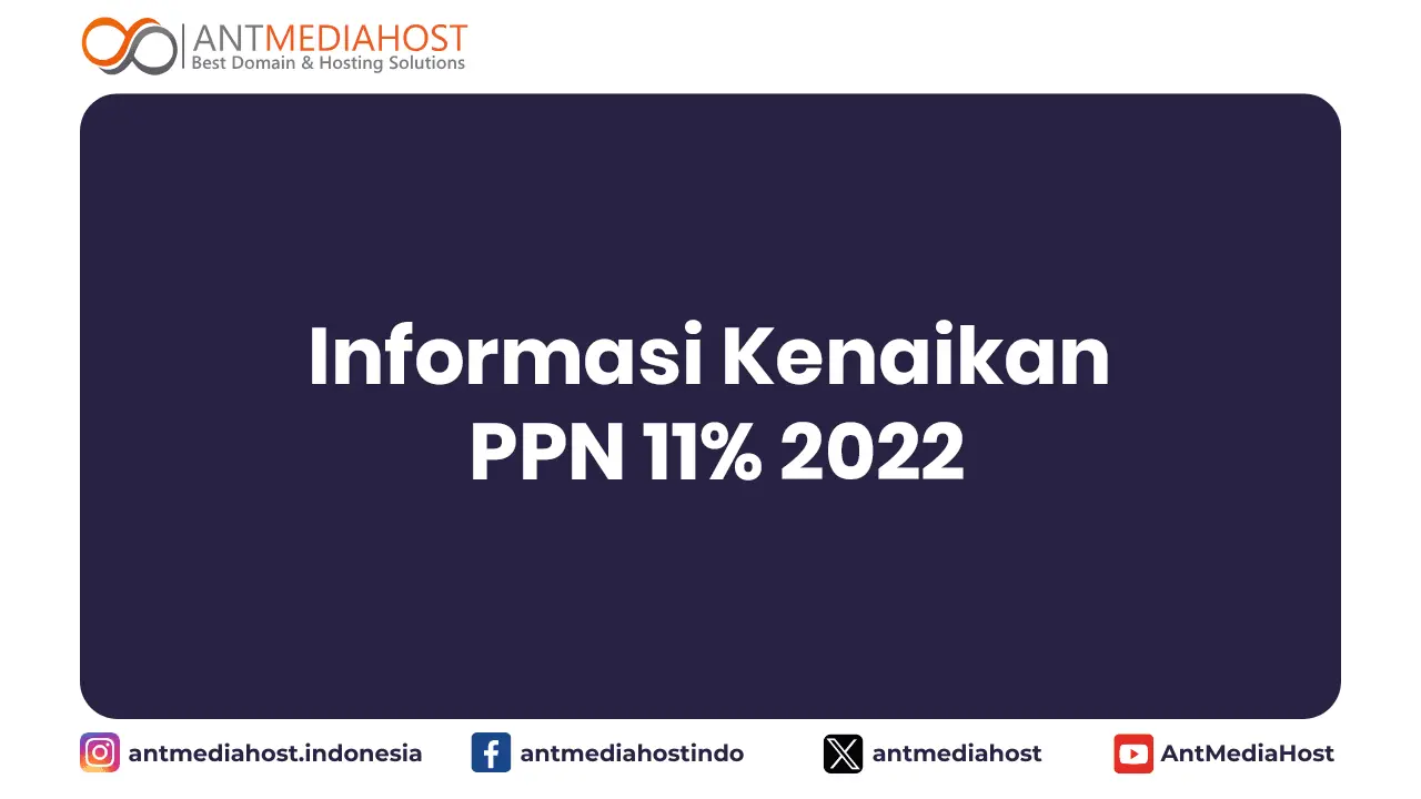 Informasi Kenaikan PPN 11% 2022