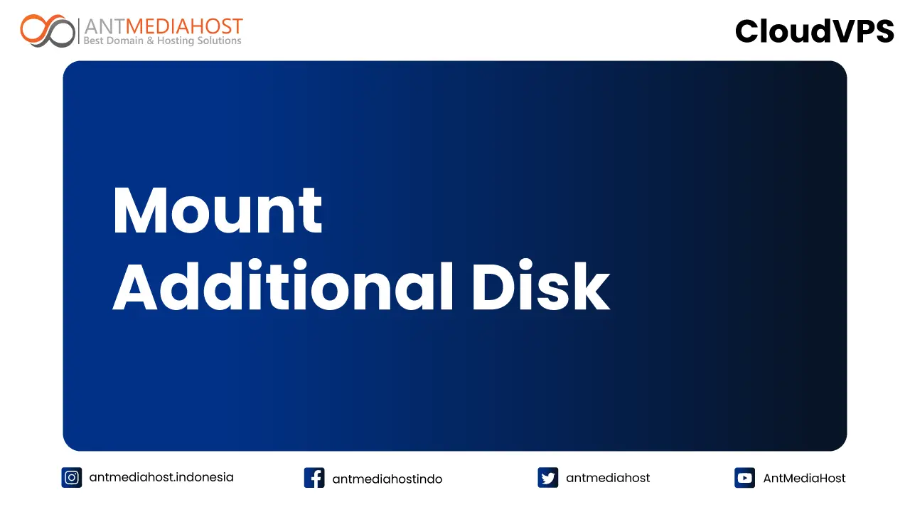 Tutorial Mount Additional Disk di Cloud VPS