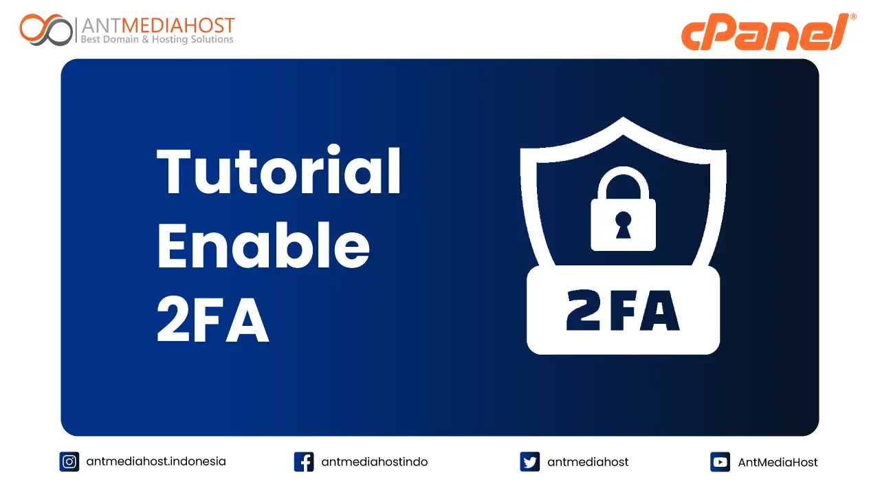 Tutorial Enable 2FA di cPanel