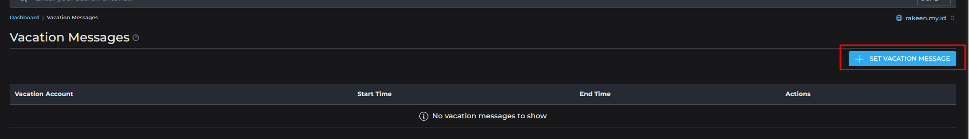 DirectAdmin - Cara Setting Vacation Message | antmediahost