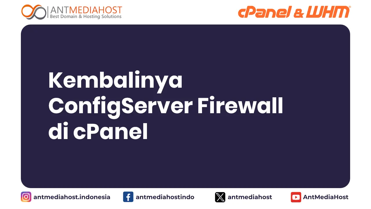 cPanel Meluncurkan Fork Resmi CSF Mulai 18 Februari 2026
