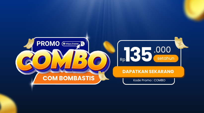 Promo COMBO: Registrasi Domain .COM Bombastis Hanya Rp135.000