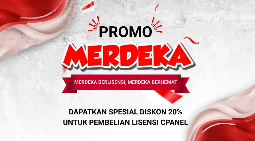 Promo Merdeka Lisensi cPanel Diskon 20%
