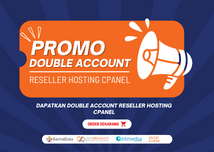 Promo Double Account Reseller Hosting cPanel